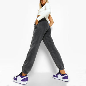 Pantalones Deportivos de Mujer con Lavado Ácido, Tejido Transpirable de Felpa Francesa, Estilo Urbano Informal, Pantalones Deportivos de Mujer con Lavado Ácido - Product Image 2