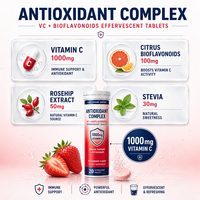 Comprimés effervescents d'électrolytes et d'énergie personnalisés OEM, nutrition sportive pour adultes, vitamines EAA naturelles, 20 comprimés par paquet
