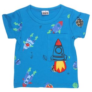 Newborn Boys T-Shirt - Blue - Product Image 1