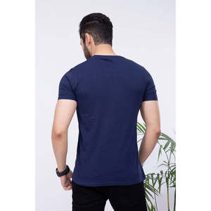 Men's 100% Cotton Todd Crewneck T-Shirt 180gsm Jersey 3D Screen <b>Printed</b> Compressed Bamboo Fiber Silk Screen <b>Printing</b> - Product Image 5
