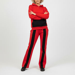 Conjunto de 2 Piezas de Sudadera con Capucha Extra Grande para Mujer, 100% Algodón, Transpirable, con Logotipo Bordado Personalizado, Ropa Deportiva Informal para Mujer - Product Image 6