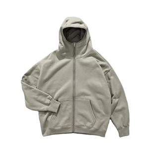 Venta al por mayor Sudadera con capucha Hombres Color Liso Personalizado Sudadera con capucha Sudaderas con capucha de lana de algodón - Product Image 6