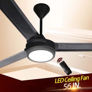 Màu trắng và màu đen sắc nét hơn chất lượng cao 56 ''60'' năng lượng hiệu quả dẫn ánh sáng công nghiệp thép quạt trần với điều khiển từ xa - Product Image 2