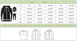 Survêtement d'athlétisme à capuche 2 pièces personnalisé pour hommes XL pull à manches longues sweat-shirt Jogging entraînement entraînement - Product Image 6