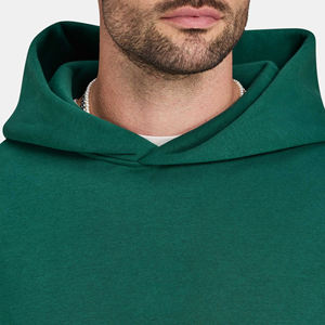 New Oversized <b>White</b> <b>Hoodies</b> for Men 100% Cotton Winter Breathable Pullover Streetwear Style Pocket Custom Printed Design - Product Image 6