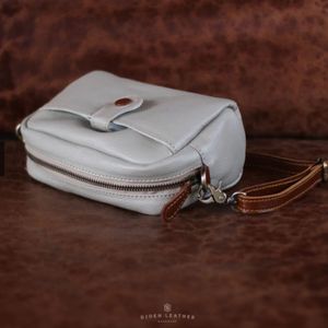 Modern <b>Genuine</b> Cow <b>Leather</b> Crossbody <b>Bag</b> Sleek, Compact, and Designed for Contemporary Women - Product Image 3