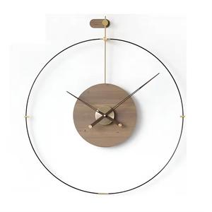 Grande Horloge Murale en Métal de Style Moderne de 42cm, Design d'Aiguille d'Art de Luxe, Face Unique, pour Salon Intérieur Placement - Product Image 1