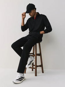Men Cotton Fleece <b>Tracksuit</b> Set Anti Shrink Breathable Hoodie and Jogger OEM Private Label - Product Image 2