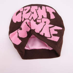 100% Acrylic Jacquard <b>Beanie</b> Unisex Winter Custom Knitted Cuffed <b>Pom</b> <b>Pom</b> Hat 3D Embroidery Digital Printed-High Quality Unisex - Product Image 4