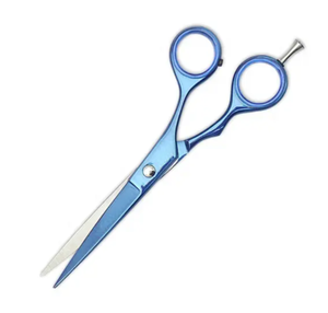 Tijeras de corte de pelo de acero y Metal con revestimiento azul hechas a medida Herramienta de belleza de salón profesional y para el hogar-Venta al por mayor - Product Image 3