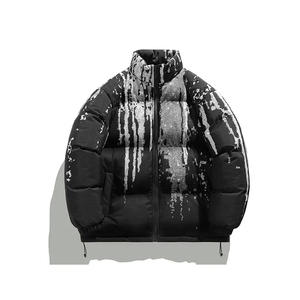 Veste parka d'hiver pour homme, grande taille, très vendue, logo personnalisé, épaisse, imperméable, réversible, à capuche, en toile matelassée - Product Image 3