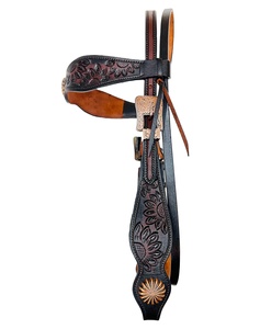 Tachuela de caballo ecuestre tallada a mano de cuero labrado con logotipo personalizado de primera calidad para montar a caballo - Product Image 5