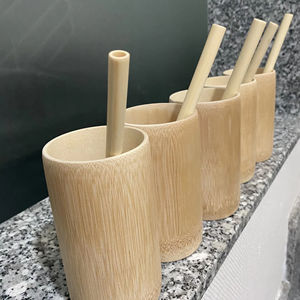 Tasse à café en bambou tasse réutilisable durable fabriquée à la main idéale pour le thé eau café du Vietnam - Product Image 1