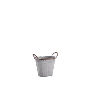 White Wash Pot and Planters With Handle New Design <b>Metal</b> Plant Pot Elegant for <b>Garden</b> Decoration New <b>Metal</b> Flower Planter Pot - Product Image 1