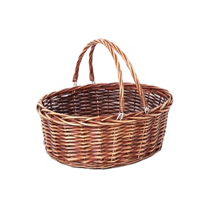 La cesta ovalada de ratán es perfecta para ir de compras y para picnics. Cesta de almacenamiento multiusos moderna, ecológica y hecha a mano. - Product Image 1
