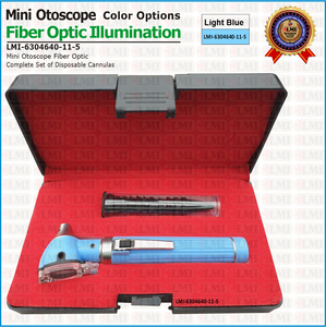 Otoscopio de fibra óptica azul, dispositivo de examen de oído, el más vendido, para médicos. - Product Image 4