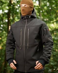 Top Tendance Boomletcorp Softshell Randonnée Veste pour Hommes Confortable Coupe-Vent et Respirant À Capuche Toile Tissu - Product Image 1