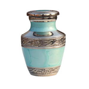 Urna de cremación metálica moderna de estilo europeo, diseños personalizados de alta calidad, suministros funerarios de tendencia superior para adultos - Product Image 5