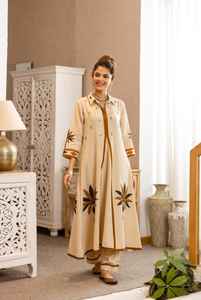 Ladies Traditional <b>Long</b> Kurta Pant Set Comfortable Ethnic Wear High Quality Manufacturer for best Price - Product Image 4