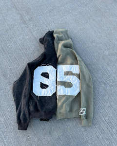 Elegantes sudaderas griegas con cremallera completa TTUPO para hombres y mujeres, sudaderas informales lavadas vintage con capucha, cómodas y duraderas - Product Image 2