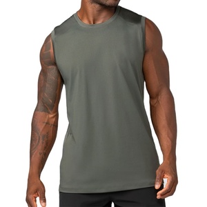 เสื้อกล้ามทรงสลิมฟิต ผ้ายืดคุณภาพสูง ใส่สบายสำหรับฤดูร้อน  รับสกรีนโลโก้ เสื้อวิ่งแขนกุดสำหรับผู้ชาย ลดราคาพิเศษ - Product Image 1