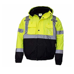 Chaqueta de Trabajo Ligera, Cálida, Gruesa, Aislante, Impermeable, Ignífuga, de Alta Visibilidad, Certificada CE, de Poliéster Resistente y Fluorescente - Product Image 4