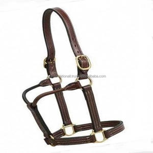 OEM Caballo ecuestre Inglés Cuero Bridle Halter Headcollar Disponible a precio de fábrica con hebilla de latón ajustable y anillo - Product Image 6