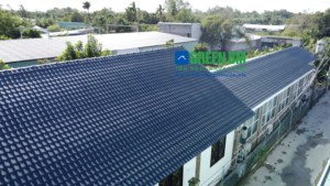 Hoja de techo de PVC verde BM Telha, tejas lisas, Material de construcción, Tejas Para Techos, techos de para casa de Villa - Product Image 3