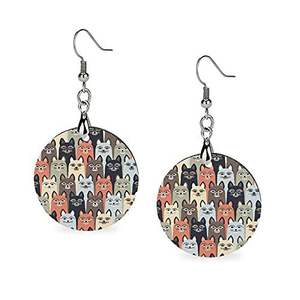 Le plus récent imprimé à la main boucles d'oreilles africaines collier en bois bijoux de mode accessoires femmes - Product Image 3