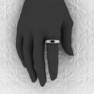 Anillo de Plata de Ley 925 Sólida de Alta Calidad con Engaste Octogonal de 7x5mm para Resina de Leche Materna, Joyería de Recuerdo - Product Image 6