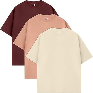 T-shirts pour hommes de haute qualité en gros, 100% coton, coupe ample, t-shirts pour hommes extensibles, à épaules tombantes, t-shirts courts, prix bas pour hommes - Product Image 6