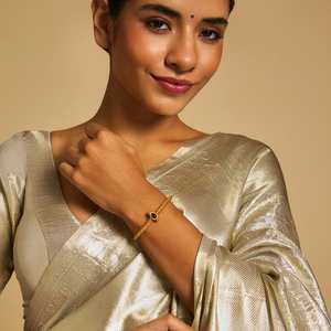 Silver Temple Kada 148601 Fashionable <b>Bangles</b> - Product Image 2