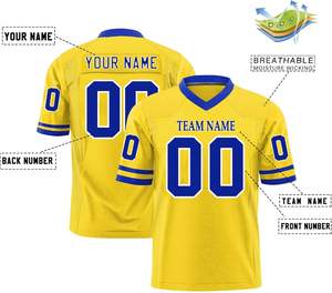 Camisetas de fútbol de malla de poliéster OEM, manga de secado rápido, rayas, logotipo de equipo personalizado, nombre, números, uniforme con estampado de transferencia de calor - Product Image 4