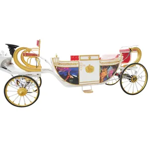 2024 New Design Factory Price Classical Princess Royal Carriage Electric Royal Horse Carriage