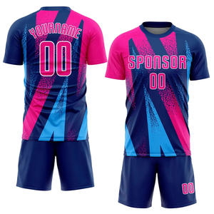 Nouveautés - Maillots de football à manches courtes pour hommes - Respirants, séchage rapide, vêtements d'équipe pour l'extérieur avec designs personnalisés - Product Image 1