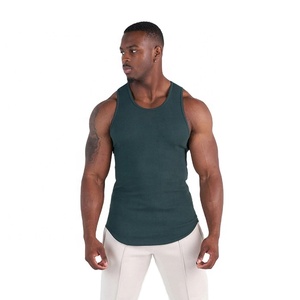 Débardeurs de sport personnalisés pour hommes en gros, 100 % coton, séchage rapide, respirants, col rond, style streetwear, modèle BFS-TT-004 - Product Image 1