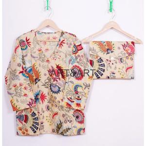 Ensembles de vêtements de détente à col en V 100% pour femmes vêtements de maison confortables coupe décontractée doux motif solide pantalon chemise spéciale pour les femmes - Product Image 6