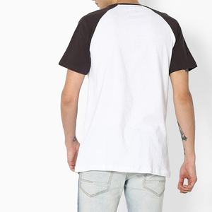 Nouveauté T-shirt uni personnalisé à deux couleurs Coupe classique Manches raglan T-shirt de baseball en gros Coton Manches courtes Raglan - Product Image 3
