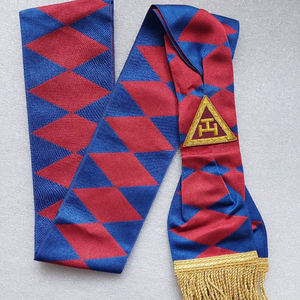 Kit de delantal Master Mason de cuero genuino con insignia plateada Lodge - Product Image 3