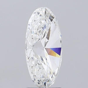 Diamant synthétique de 3,15 carats, taille ovale, couleur E, cultivé en laboratoire, certifié IGI, clarté VS2, marque Rising Diamond, bague de fiançailles personnalisée - Product Image 5