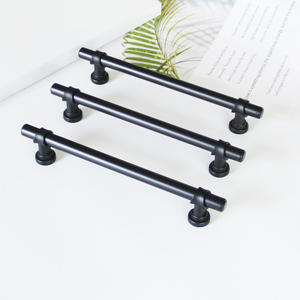 Manijas Modernas de Aluminio Negro en Forma de T para Gabinetes, Tiradores para Cajones, Perillas para Puertas de Armarios, Herrajes para Muebles, Duraderas para Cocina - Product Image 4