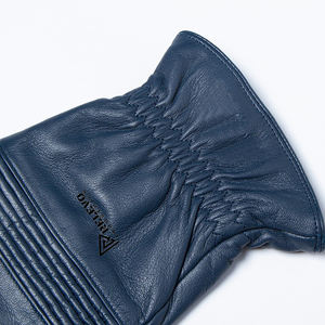 Gants de course en cuir véritable cirés, design personnalisé, couleur gris, meilleurs gants de course en cuir pour moto - Product Image 2