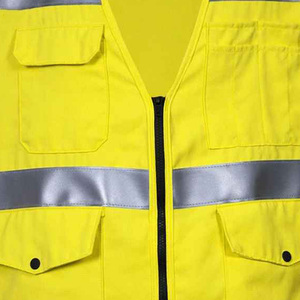 2024 enduit chaud gilet veste personnalisée de haute qualité haute visibilité sécurité imperméable coupe-vent Pu haute réfléchissant étanche à l'eau pour les hommes - Product Image 3