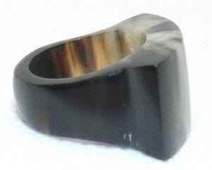Anillo Coleccionable de Boda Hecho a Mano en India, Ecológico, Moderno, de Alta Calidad, Natural, Pulido, de Cuerno de Búfalo - Product Image 4