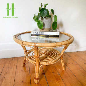 Wholesale New Natural Modern Living Room Rattan Coffee <b>Table</b> Eco-Friendly Durable Made in Vietnam - Product Image 2