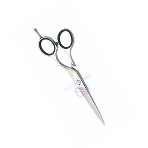 Tijeras de peluquero con reposapiés ajustable | Tijeras de corte de pelo de precisión de acero inoxidable con acabado pulido para uso en salón - Product Image 2