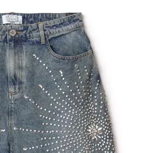 Shorts de luxe pour hommes en strass Shorts personnalisés pour hommes en strass Hip Hop Bling Streetwear - Product Image 6