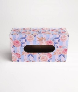 Caja de pañuelos de madera, impresiones pintadas, lacado, última y moderna caja de servilletas esmaltada, elegante soporte de pañuelos inteligente, superventas - Product Image 4