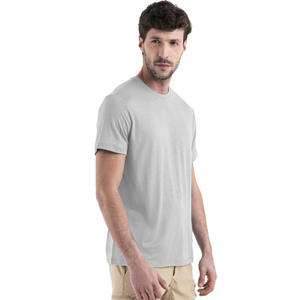 Hombres al aire libre Merino lana manga corta 100% lana Merino secado rápido Jersey verano protección solar transpirable camiseta para hombres - Product Image 1