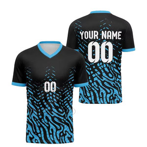 Maillot de football pour hommes, nouveau style tendance, sublimation, impression personnalisée, taille personnalisée, léger, séchage rapide, respirant, 100% polyester - Product Image 3